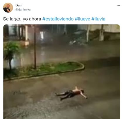 Llegó la lluvia y estallaron los memes