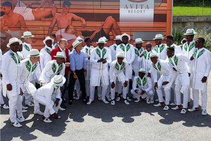 Llegó otro de los rivales de la Argentina a Rusia: Nigeria