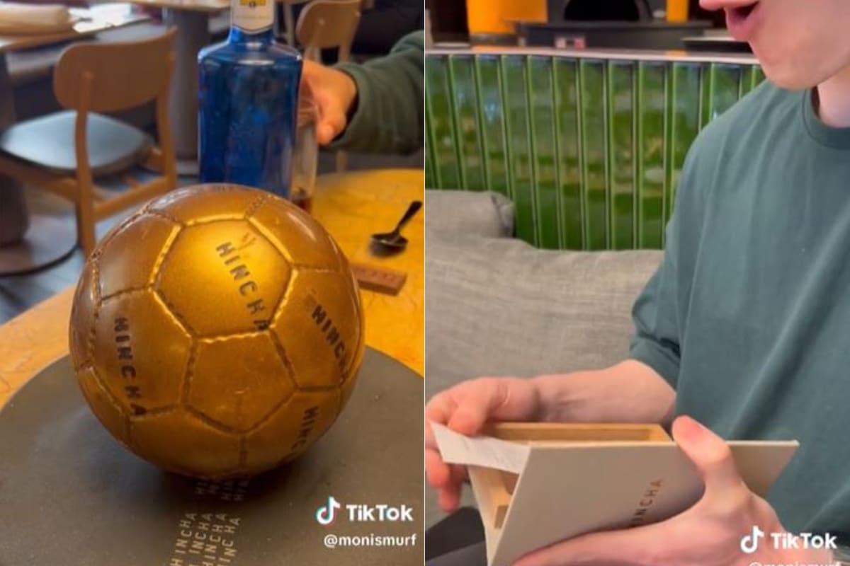 Llevó a su novio al restaurante de Messi, mostró el ticket y dejó intrigados a sus seguidores