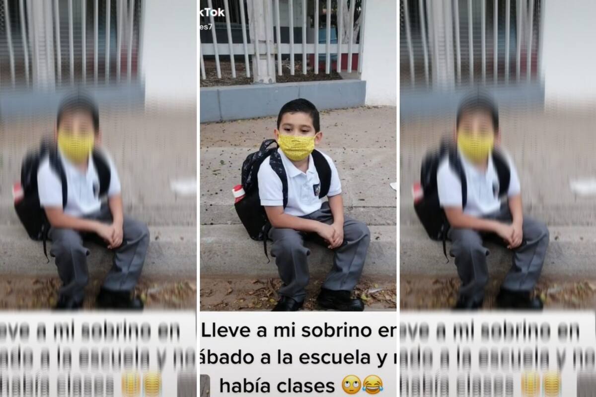 Llevó a su sobrino a la escuela sin darse cuenta de que era sábado