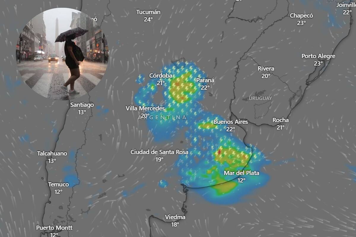 Lluvia en AMBA y otros sectores del país