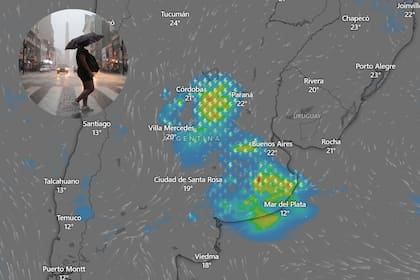 Lluvia en AMBA y otros sectores del país