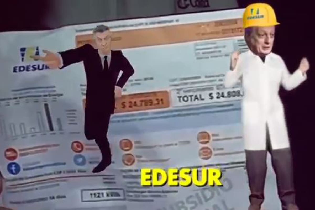 Lo compartió primero el jefe comunal de Lomas de Zamora, Martín Insaurralde, y lo siguieron otros; la canción apunta también contra el expresidente Mauricio Macri y el exministro de Energía, Juan José Aranguren