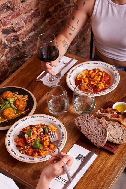 Los creadores de Biasatti siempre pensaron en tener un pastificio italiano con un restaurante adentro.