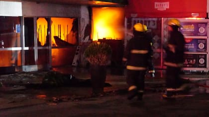Lo más afectado fue el hipermercado Tienda Inglesa que quedó prácticamente destruido