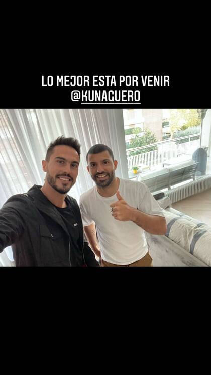 "Lo mejor está por venir" le dijo Juan Marconi al Kun Agüero en su cuenta de Instagram