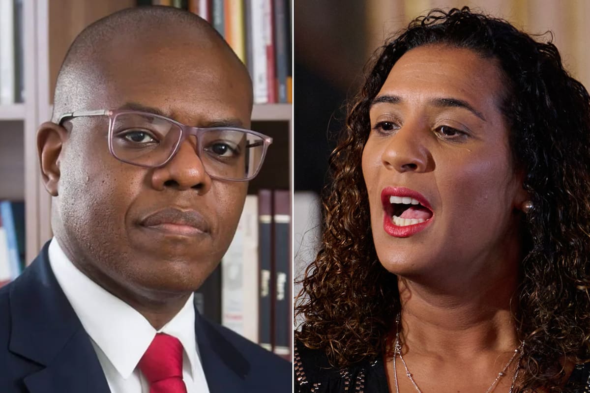 Lo ministros brasileños Silvio Almeida y Anielle Franco