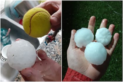 Lo que dejó el paso de la tormenta: en Pergamino cayó granizo del tamaño de una pelota de tenis