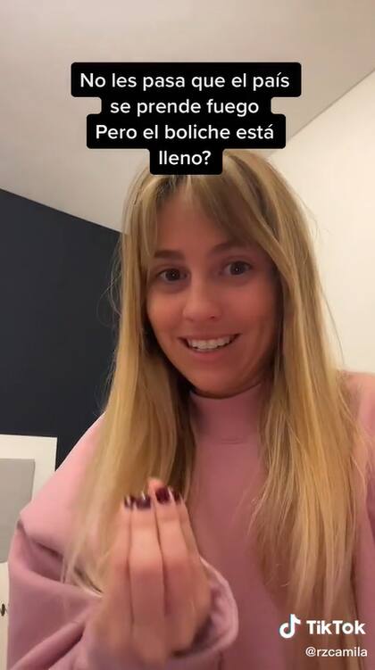 "Lo que gano no me alcanza para nada, no me voy a hacer una casa", sostuvo la tiktoker (Foto: Captura de video)