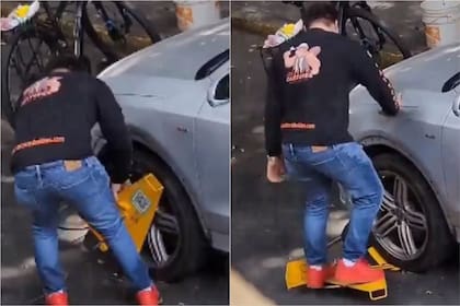 Lo que hizo el hombre no tardó en viralizarse (Foto: Captura de video)