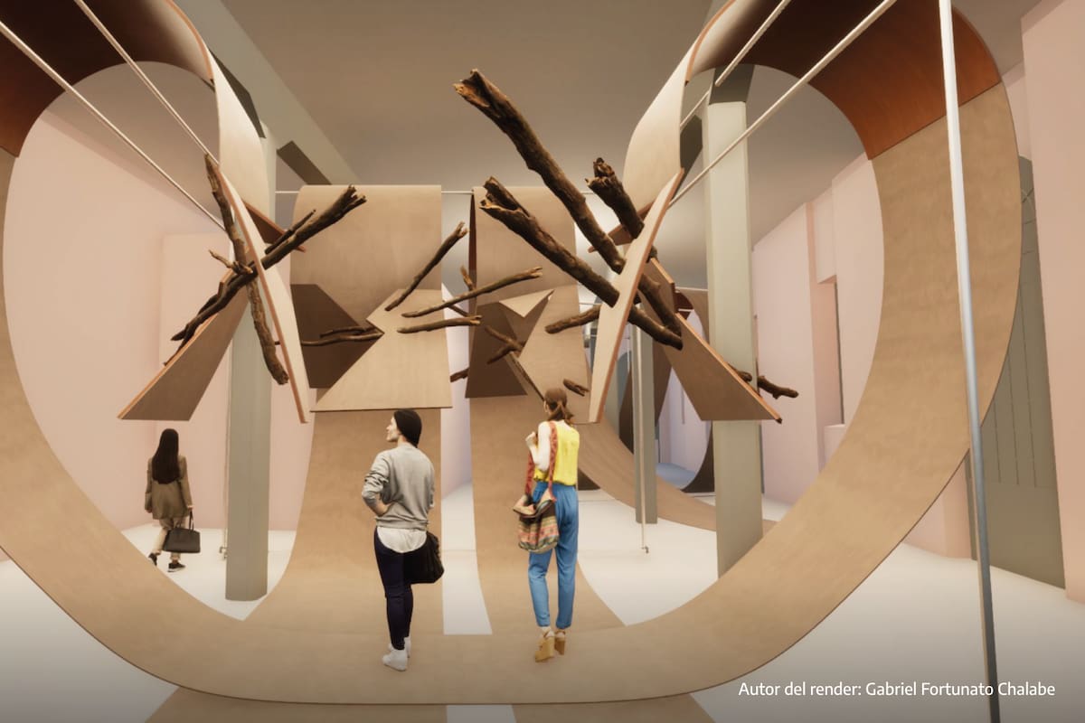 “Lo que planteo es generar una transmaterialidad, en la cual los materiales duros pueden ser blandos y los blandos también pueden ser duros", dice Lamothe