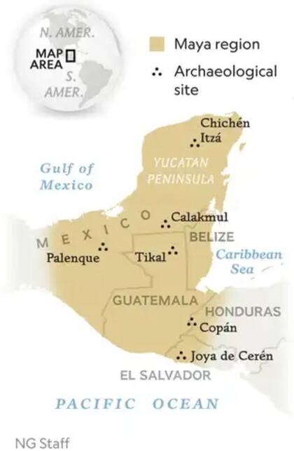 Localización del pueblo Maya en América Central