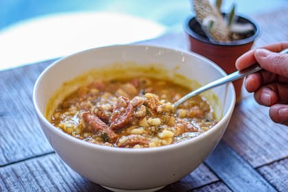 Locro patagónico.