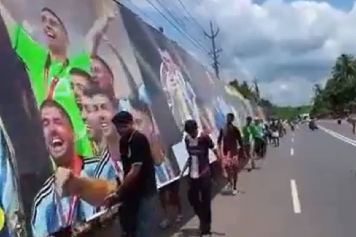 Locura en la India por la selección argentina.
