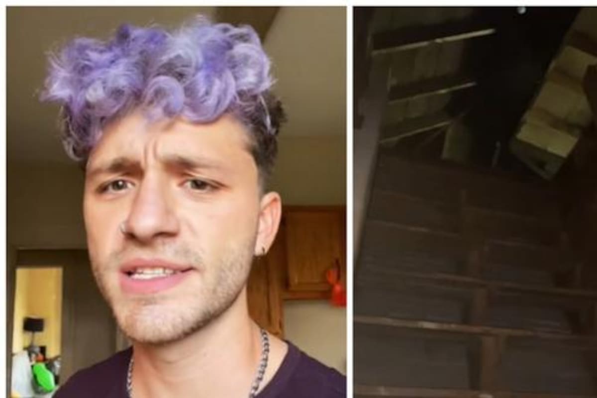 Logan Hunter descubrió detrás de una pared de su piso unas escaleras secretas que llevan a una habitación