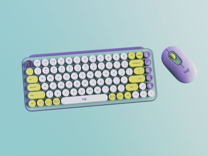 Logitech Pop Keys y Pop Mouse. Con la serie Pop de Logitech podrás personalizar tu espacio al darle un look especial. Con sus innovadoras
teclas que simulan una máquina de escribir y botones de emojis ofrece una
amplia gama de colores que resaltan su diseño simple sin perder un ápice de
estilo