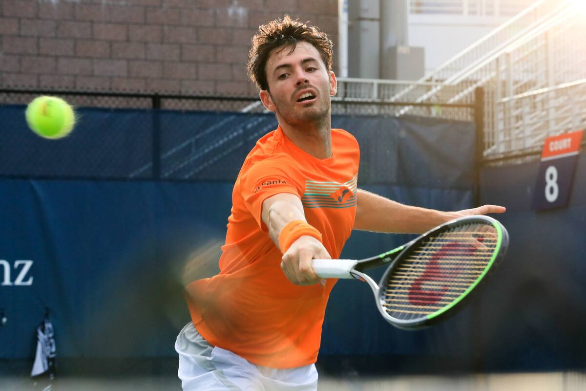 Londero, en su encuentro frente a Coric por la segunda rueda del abierto estadounidense