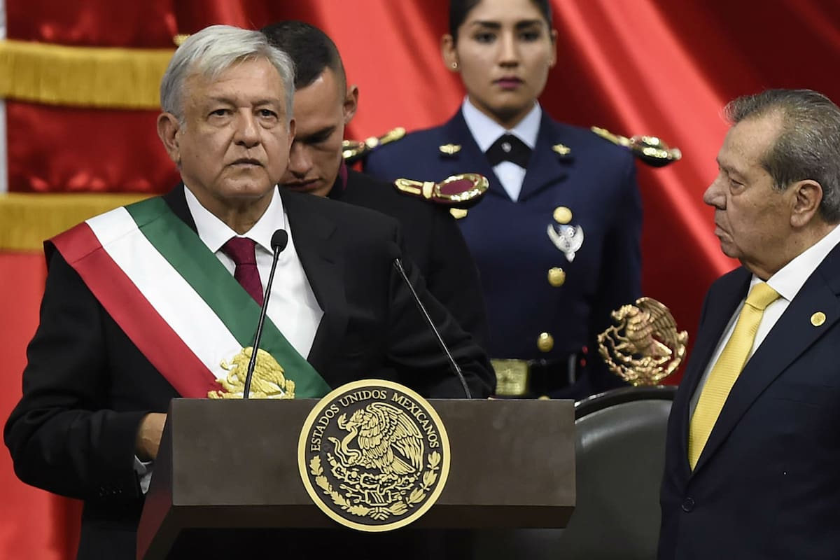 López Obrador, tras jurar como presidente
