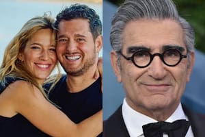 Lopilato y Bublé sorprendieron al mostrarse junto a Eugene Levy