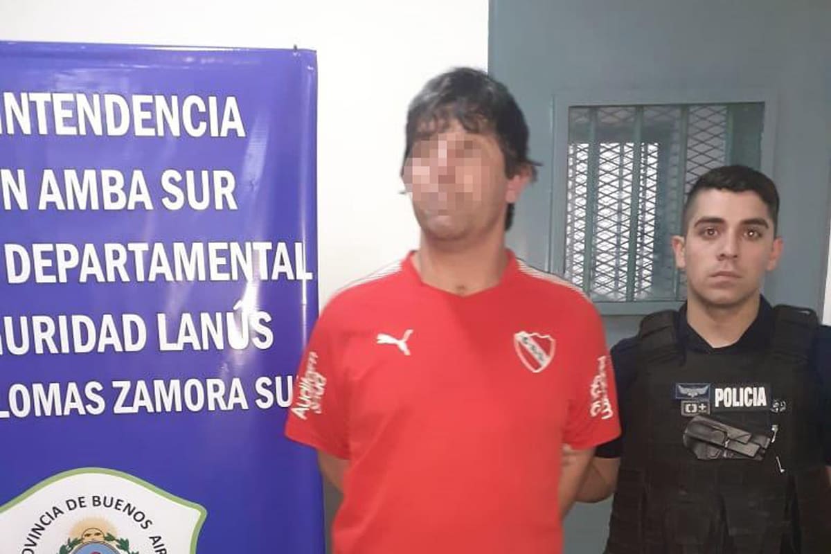 Loquillo, uno de los detenidos entre los barras de Independiente