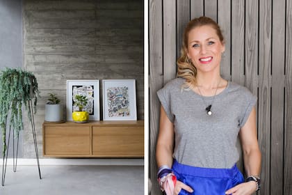 Lorena Obertiner es fundadora del Estudio LOB junto con la arquitecta Magdalena Long Artus. “Lo lineal ayudó a dar luz y mantener la continuidad en una propiedad con usos muy distintos”, nos dice a propósito de las marcas del encofrado del hormigón.