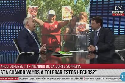 Lorenzetti, con Eduardo Feinmann, habló sobre la muerte de Lucas González