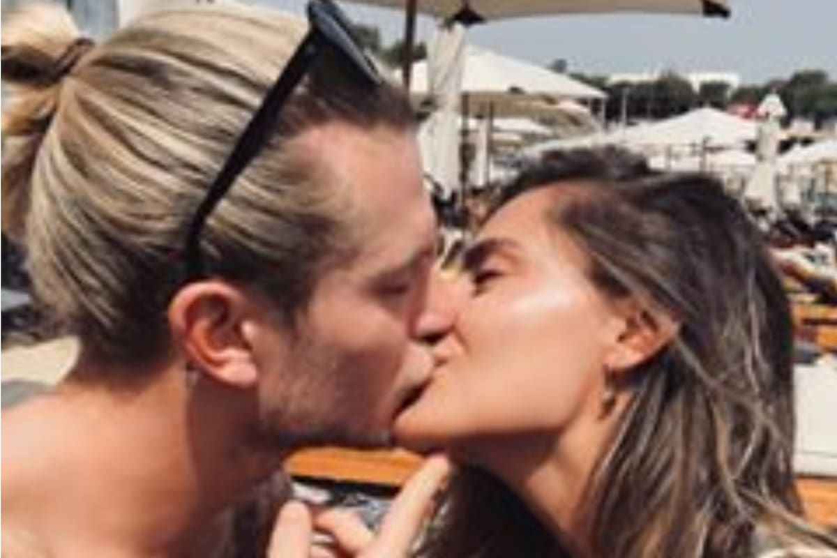 Loris Karius con su novia, la modelo Sophia Thomalla, en Mykonos