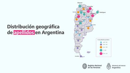 Los 10 apellidos más recurrentes en el país.