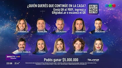Los 10 nominados de Gran Hermano (Captura: Telefe)