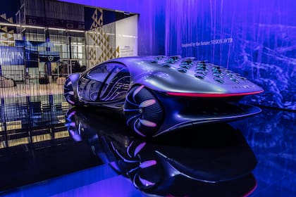 Los 33 microalerones con forma de escamas del VISION AVTR, que optimizan el diseño aerodinámico del concept car presentado en el salón de Munich