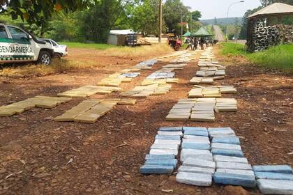 Los 3500 kilos de marihuana secuestrados en Misiones