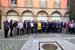 Los 50 periodistas y editores de medios de comunicación de América Latina y de la Unión Europea que participaron del encuentro