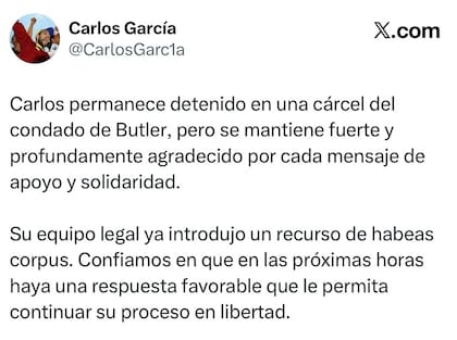 Los abogados del exalcalde venezolano buscan que continúe con su caso migratorio en libertad