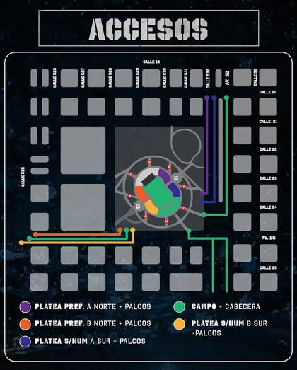 Los accesos al show de Los Piojos en La Plata