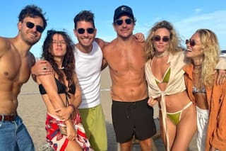 El reencuentro de los actores de Casi Ángeles en la playa que causó furor en las redes