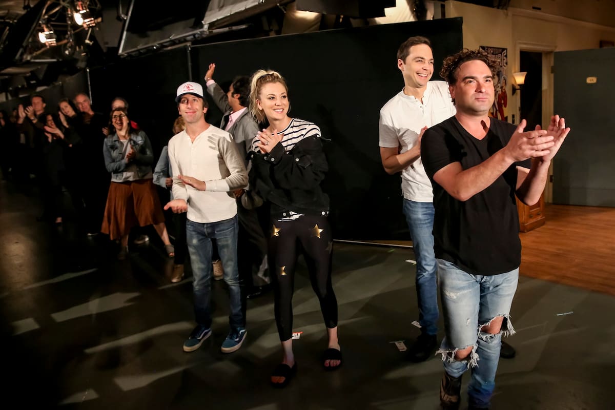Los actores en el final de las grabaciones de la exitosa serie