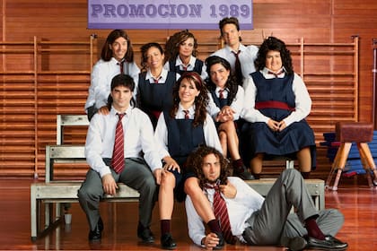 Los actores, en la piel de sus personajes en los Graduados