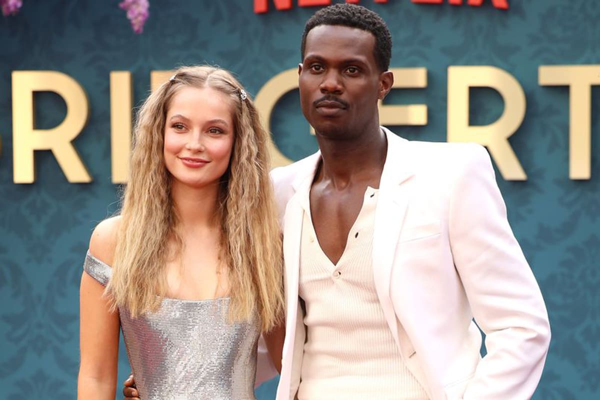 Los actores Hannah Dodd (Francesca Bridgerton) y Victor Alli (John Stirling) y un romance que pasó de la pantalla a la vida real