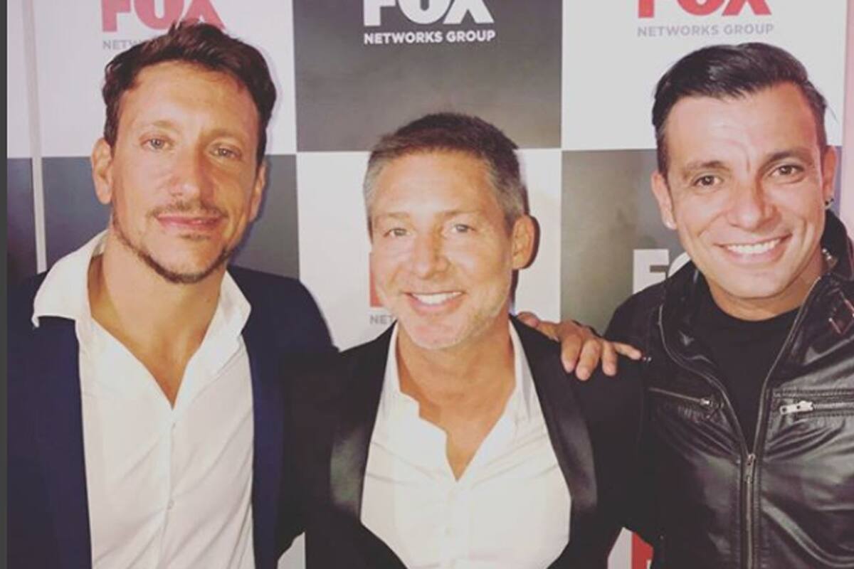 Los actores, juntos, en la presentación que organizó la cadena en Miami