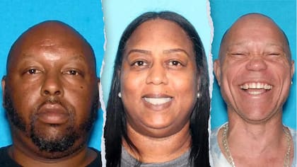 Los acusados Michael Young, Lakiya Malone y Donye Mitchell, involucrados en investigaciones federales por presunto fraude y corrupción vinculados con fondos destinados a combatir la falta de vivienda en California