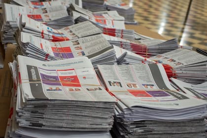 Los afiches ya impresos para la elección a diputados nacionales por la provincia de Buenos Aires; tienen el rostro de Espert