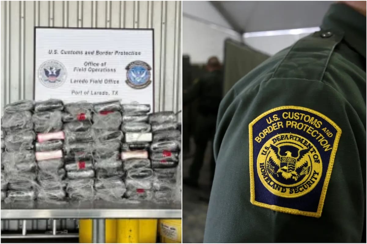 Los agentes de la CBP confiscaron un camión con un cargamento de ladrillos de piedra y hallaron cerca de 94 kg de cocaína