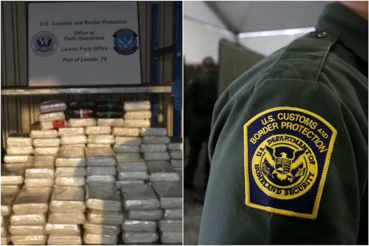Los agentes de la CBP decomisaron más de 151 kilogramos de cocaína ocultos en un camión que transportaba piezas de remolque