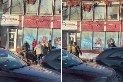 Los agentes se abalanzaron sobre el hombre, que tras el sonido de varios disparos, quedó tendido en el suelo