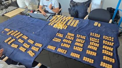 Los agentes trasladaron el botín a un lugar seguro