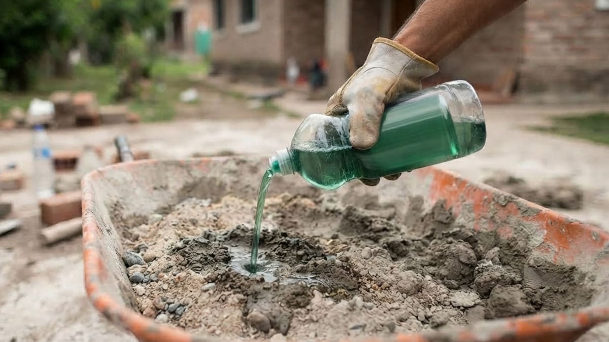 Los albañiles concuerdan: el truco de mezclar detergente con hormigón para reparaciones sencillas