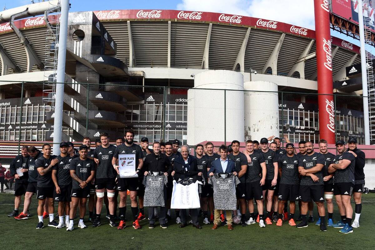 Los All Blacks en el Monumental