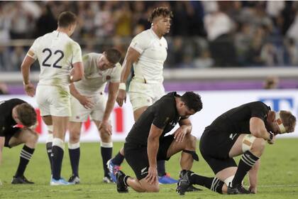 Los All Blacks, vencidos: una imagen poco usual