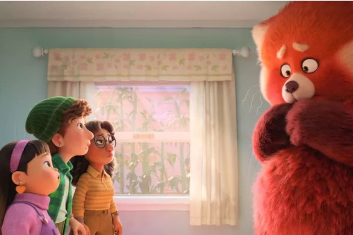 Los amigos de Mei son muy comprensivos con su transformación en panda