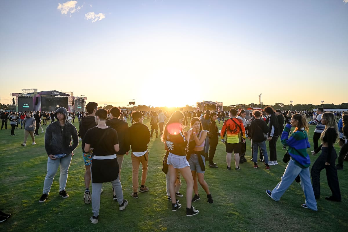 Los amigos pudieron disfrutar del show de Duki en el Lollapalooza 2022
